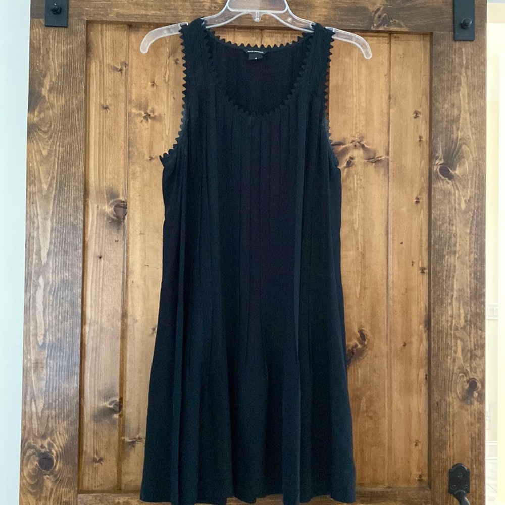 Adorable Black Pleated Dress